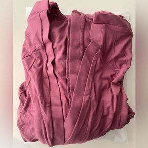 Lila’s Amelia Full Figure Labor & Postpartum Gown in Dusty Rose